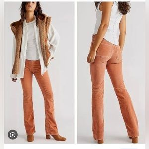 NWT We The Free Jenny High Rise Skinny Flared Corduroy Pants